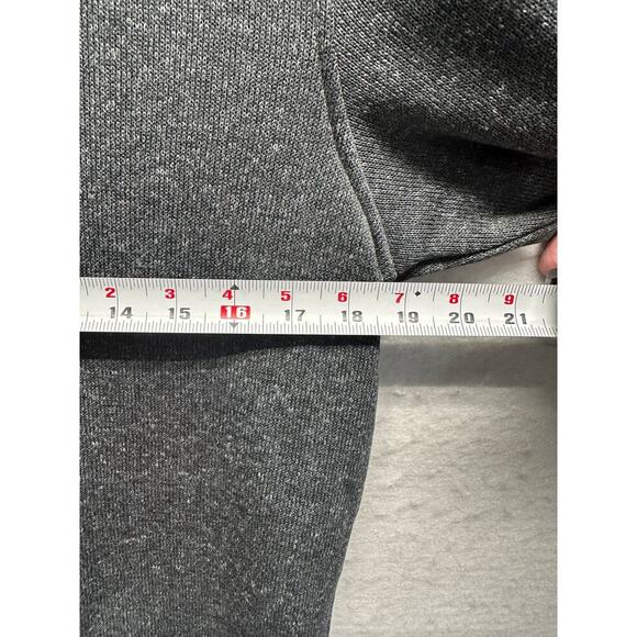 Swannies Golf Wolff Fleece Pullover 1/4 Snap Grey Gray Charcoal Men Med - Picture 4 of 8